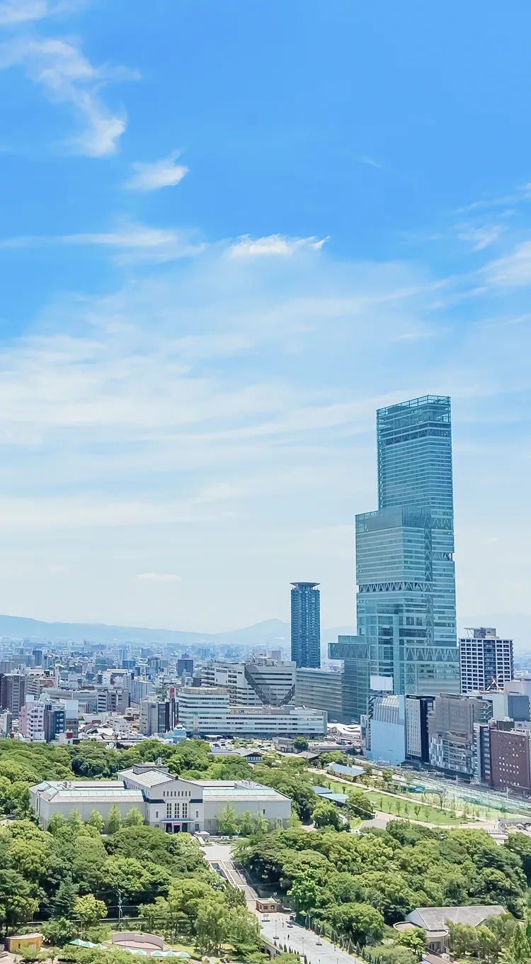 ワールドアイ企画が会社を構えている大阪の街並み