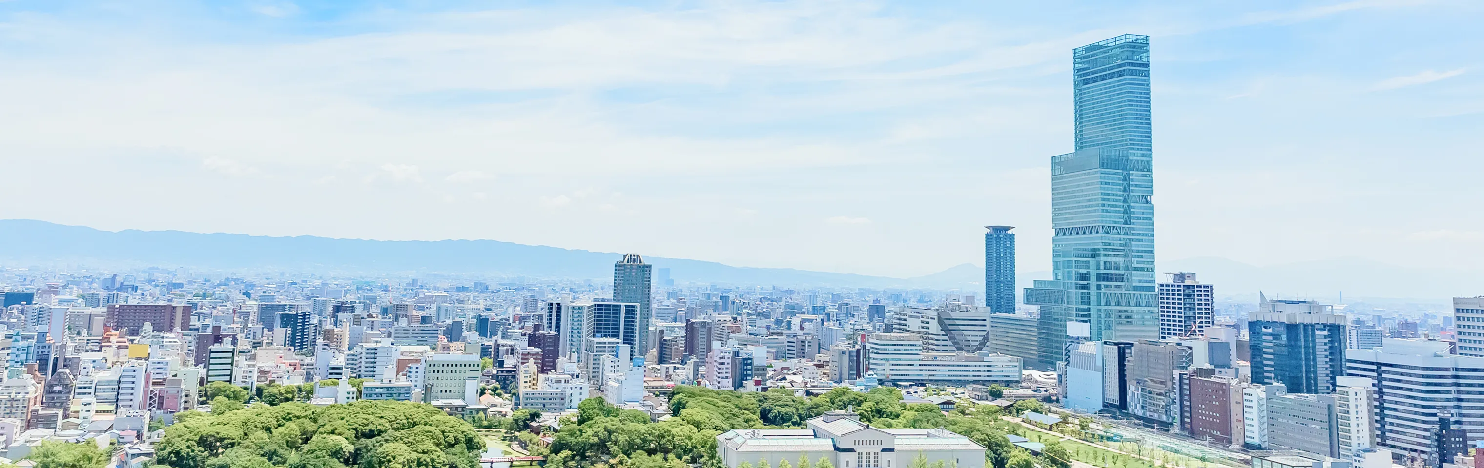 ワールドアイ企画が会社を構えている大阪の街並み